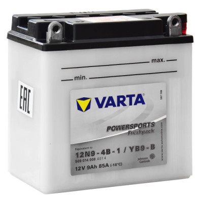 Мото аккумулятор Varta 6СТ-9 Powersport 12N9-4B-1/YB9-B