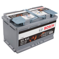 Автомобильный аккумулятор Bosch 6СТ-80 S5 A11 AGM 0092S5A110