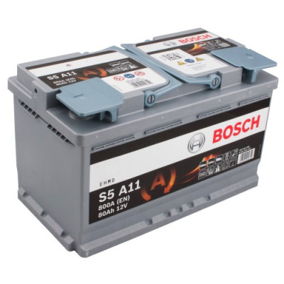 Автомобильный аккумулятор Bosch 6СТ-80 S5 A11 AGM 0092S5A110