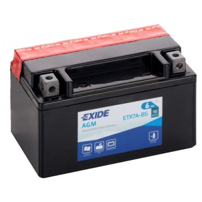 Мото аккумулятор Exide 6СТ-6 ETX7A-BS