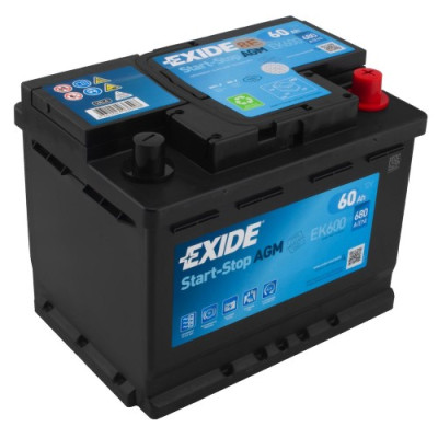 Автомобильный аккумулятор Exide 6СТ-60 Start-Stop AGM EK600