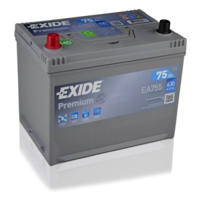Автомобильный аккумулятор Exide 6СТ-75 Premium EA755 