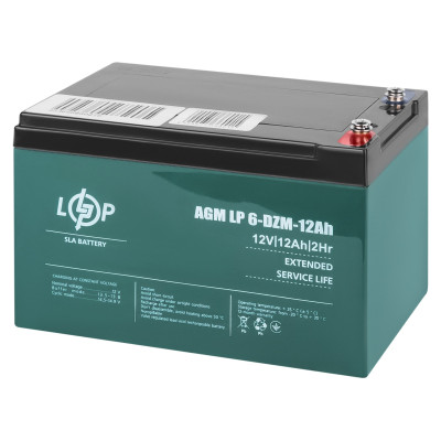 Тяговый аккумулятор LogicPower LP6-DZM-12 под болт М5