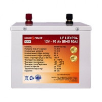 Аккумулятор LogicPower LiFePO4 12V 90AH (BMS 80) Металл