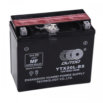 Мото аккумулятор Outdo 6СТ-18 UTX20L-BS