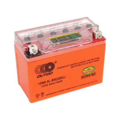 Мото аккумулятор Outdo 6СТ-6,5 UTX6.5L-BS