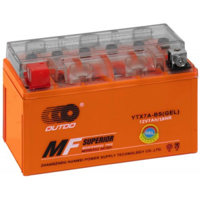 Мото аккумулятор Outdo 6СТ-7 YTX7A-BS