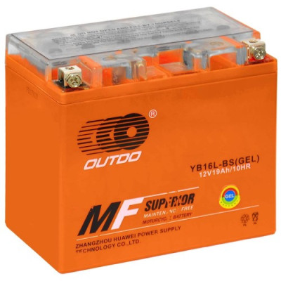 Мото аккумулятор Outdo 6СТ-19 YB16L-BS
