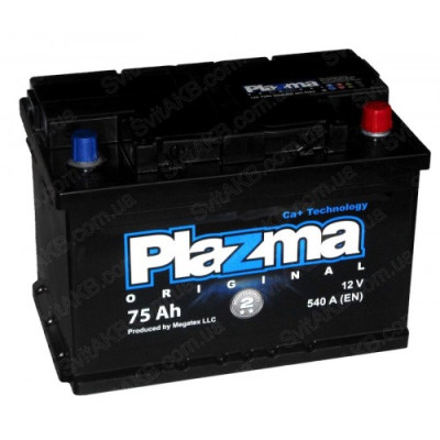 Автомобильный аккумулятор Plazma 6СТ-75 Original