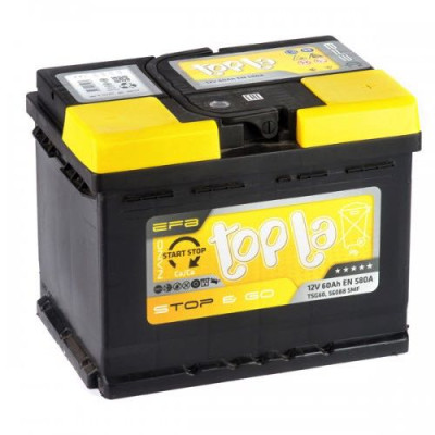 Аккумулятор Topla 6СТ-60 Start-Stop EFB Euro 112 060