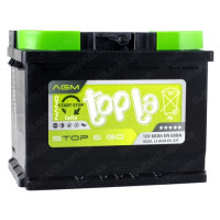 Аккумулятор Topla 6СТ-60 Start-Stop&Go AGM 114060
