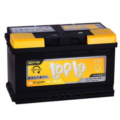 Аккумулятор Topla 6СТ-80 Start-Stop EFB Euro 112080 Аккумулятор Topla 6СТ-80 Start-Stop EFB Euro 112080