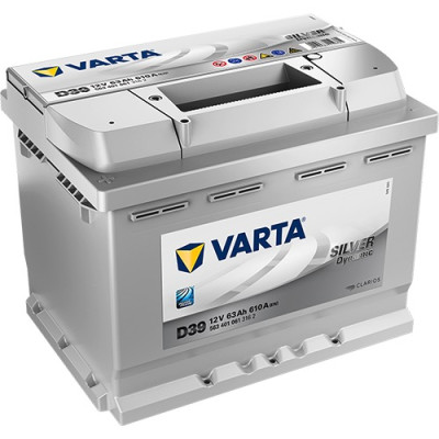 Автомобильный аккумулятор Varta 6СТ-63 D39 Silver Dynamic
