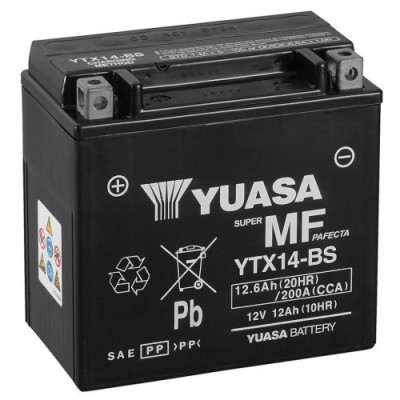 Мото аккумулятор Yuasa 6СТ-12,6 YTX14-BS