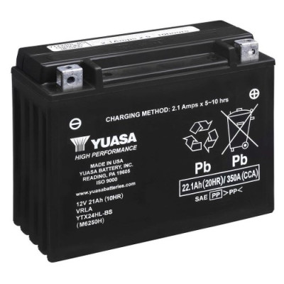 Мото аккумулятор Yuasa 6СТ-22 YTX24HL-BS