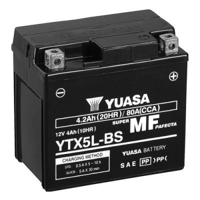 Мото аккумулятор Yuasa 6СТ-4 YTX5L-BS
