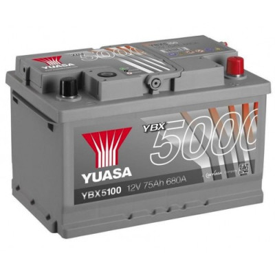 Автомобильный аккумулятор Yuasa 6СТ-75 SHP YBX5100